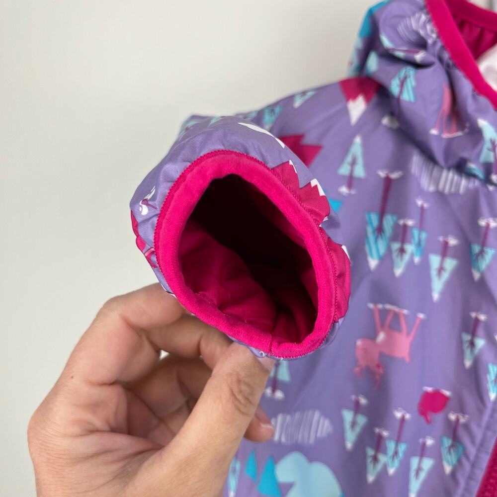 The North Face Girls Reversible Perrito Jacket 3-6 Months - Picture 7 of 13